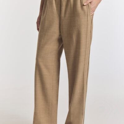 Viktoria & Woods Hemsworth Wool Trouser — PALE CAMEL - Image 1