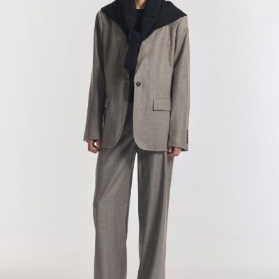 Viktoria & Woods Vanguardian Wool Blazer — WELSH STRIPE - Image 1