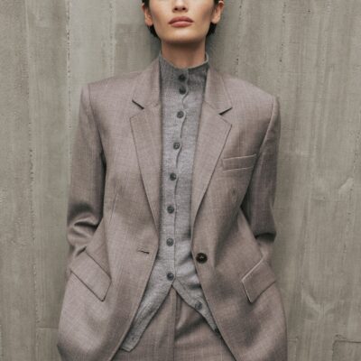 Viktoria & Woods Vanguardian Wool Blazer — WELSH STRIPE - Image 2