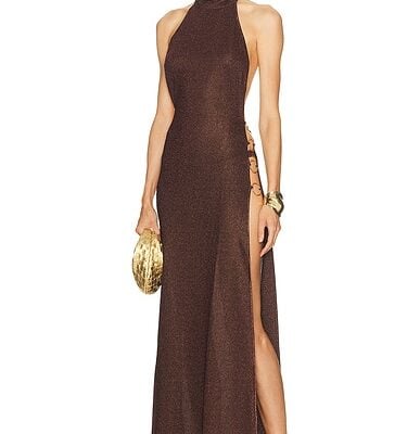 Oseree Lumiere Ring Turtleneck Dress