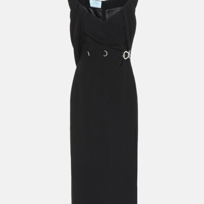 Prada Embellished Crêpe Dress