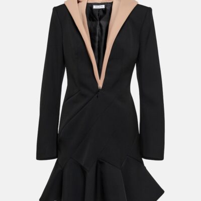 Alaïa Hooded Virgin Wool Minidress
