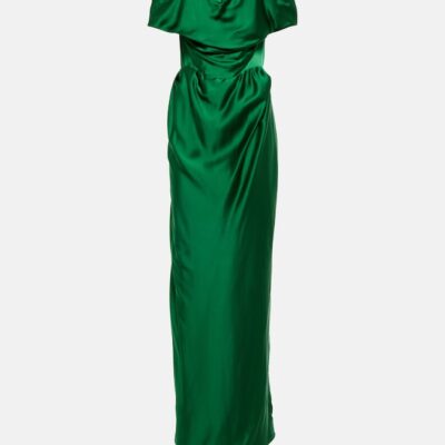 Vivienne Westwood Off-Shoulder Satin Gown