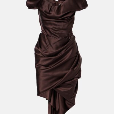 Vivienne Westwood Nova Cora Asymmetric Satin Minidress
