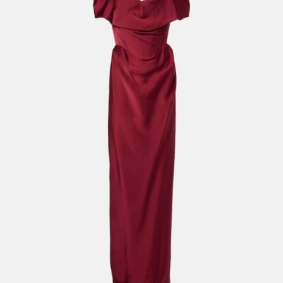Vivienne Westwood Nova Cocotte Crêpe Satin Bustier Gown