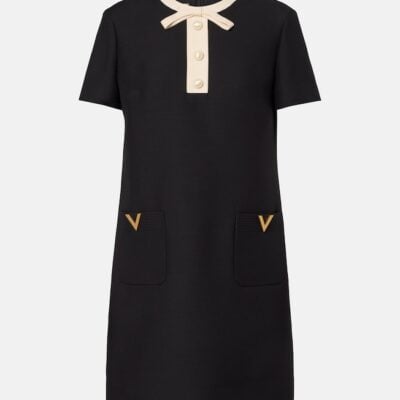 Valentino Crepe Couture Vgold Minidress