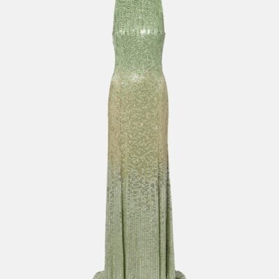 Jenny Packham Benue Embellished Halterneck Gown