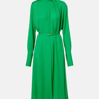 Tom Ford Belted Silk Midi Dress
