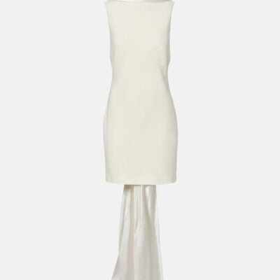 Danielle Frankel Bridal Mimi Wool-Blend Minidress