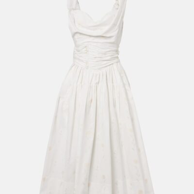 Vivienne Westwood Sunday Floral Cotton-Blend Corset Dress