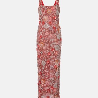 Rachel Gilbert Francesca Embellished Floral Gown