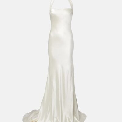 Danielle Frankel Bridal Presley Wool And Silk Gown