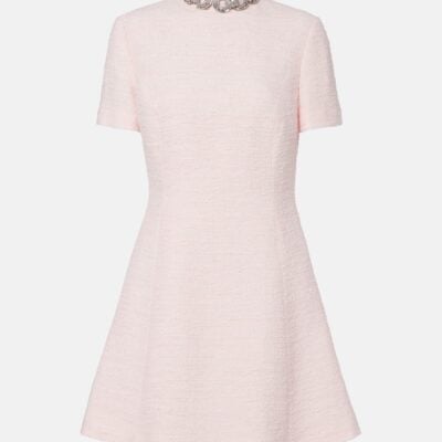 Valentino Embellished Tweed Minidress