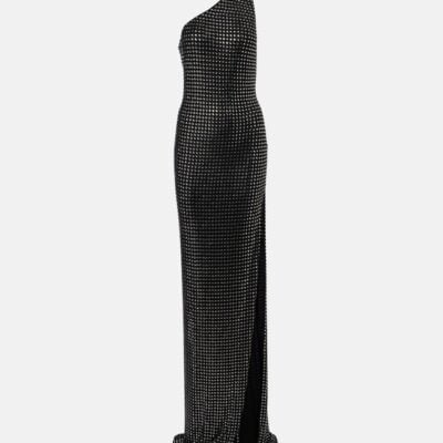 Gucci Embellished One-Shoulder Jersey Gown