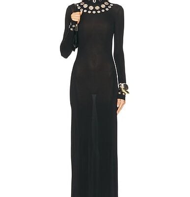 RABANNE Turtleneck Maxi Dress