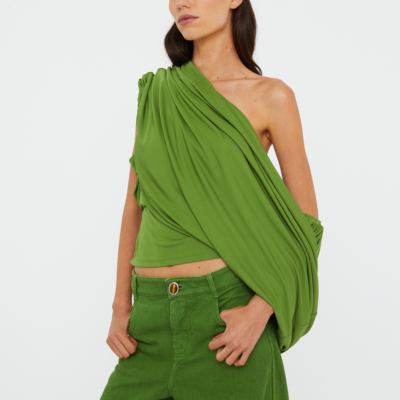Christopher Esber Aiba Draped Jersey Tee — 4 - Image 1