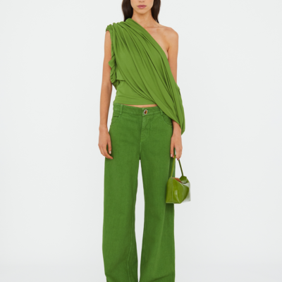 Christopher Esber Aiba Draped Jersey Tee — 4 - Image 2