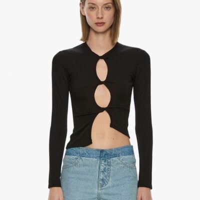 Christopher Esber Open Twist Long Sleeve Top — 4 - Image 1