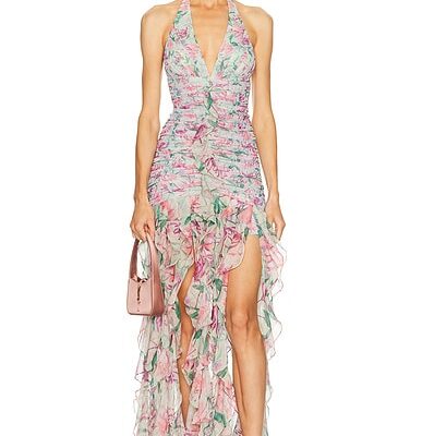 PatBO Honey Flower Plunge Dress