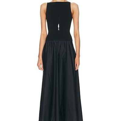 St. Agni Backless Circle Hem Dress
