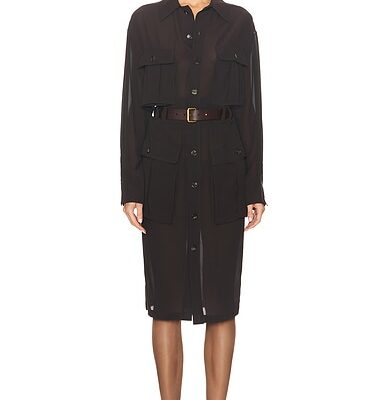 Saint Laurent Midi Shirt Dress