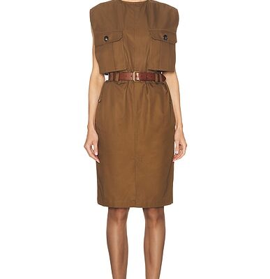 Saint Laurent Utility Midi Dress