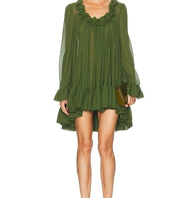 Saint Laurent Ruffled Dress