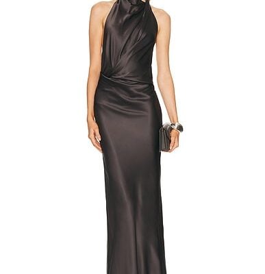 The Sei Halter Drape Bias Gown
