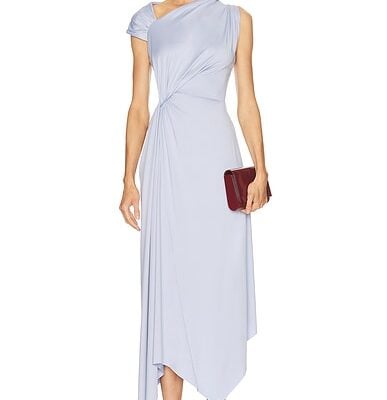 Victoria Beckham Asymmetric Midi Dress