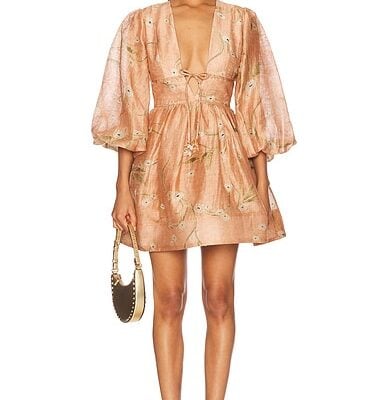 Zimmermann Illuminate Drawn Mini Dress