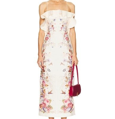 Zimmermann Patience Frill Midi Dress