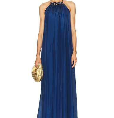 Zimmermann Aster Gathered Bead Maxi Dress