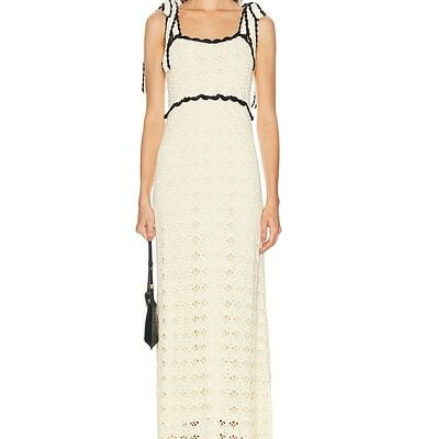 Zimmermann Aster Crochet Tie Dress