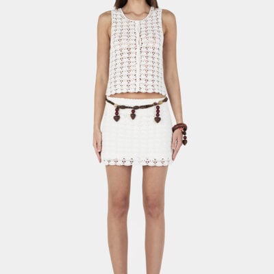 Hansen & Gretel Gracie Crochet Mini Skirt