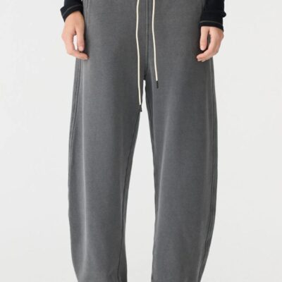 Bassike Fleece Barrel Leg Trackpant
