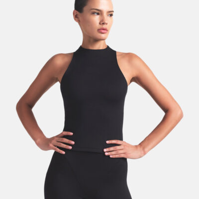 NikeSKIMS Matte Mock Neck Racer Tank Top