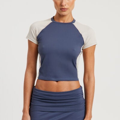 NikeSKIMS Shine Mix  Short-Sleeve Crop Top