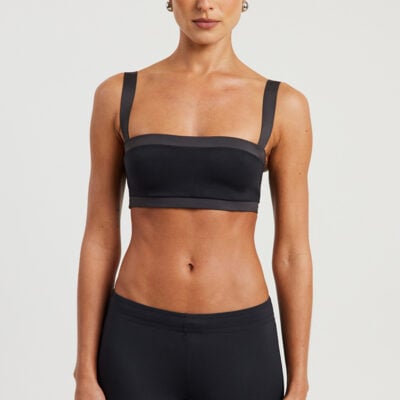 NikeSKIMS Shine Mix Straight-Neck Bra