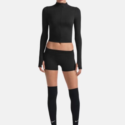 NikeSKIMS Matte1/2-Zip Mock-Neck Long-Sleeve Top