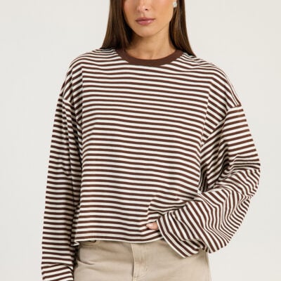 Liido Kendall Stripe Long Sleeve Top