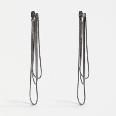 Elk Lans Drop Earring — Gunmetal