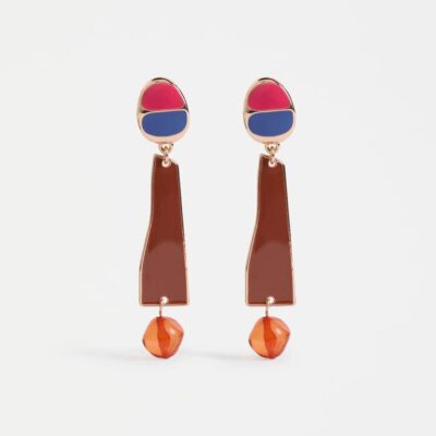Elk Ter Drop Earring — Rose Gold