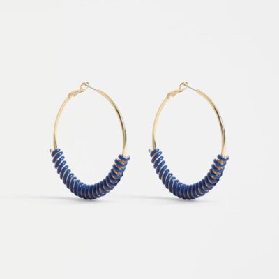 Elk Vrid Hoop Earring — Cobalt