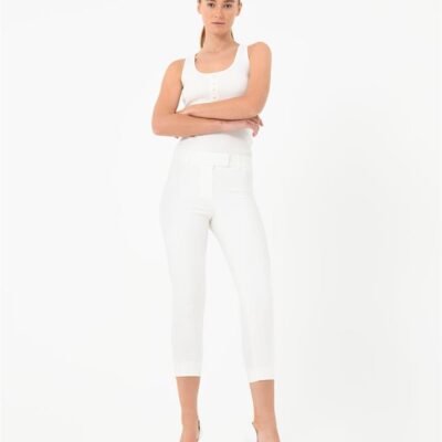Forcast Josie 2 Cropped Pants — Ivory