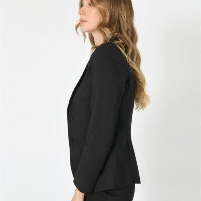 Forcast Lauren Single Breasted Jacket — Black