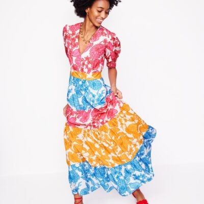 Boden Bella Puff Sleeve Maxi Dress