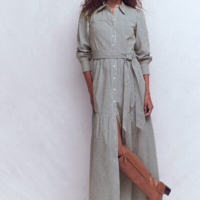 Boden Ellie Cotton Maxi Shirt Dress