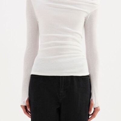 Nude Lucy Rue Mesh Long Sleeve Top