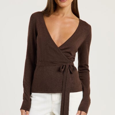 ODE Lightweight Wrap Knit Top