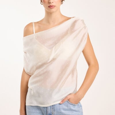 ODE Curio Sheer Asymmetric Top